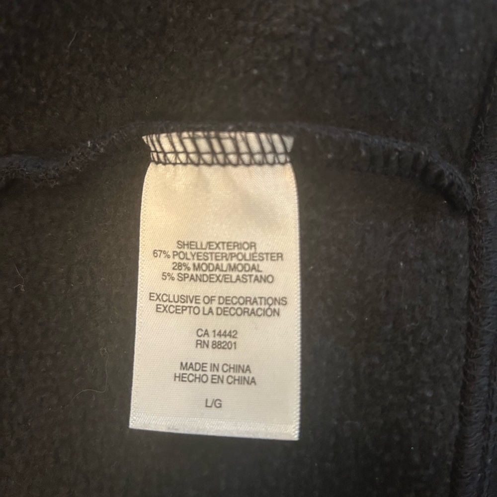Moderna black full zip hoodie. Size L - Picture 5 of 8